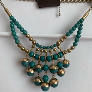 Green necklace from The Limited